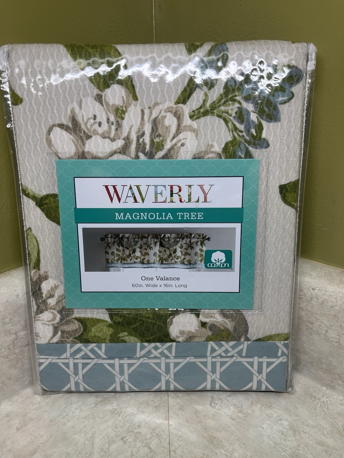 Waverly Magnolia Tree One Valance 60″ Wide X 16″ Long New Sealed Retail $68