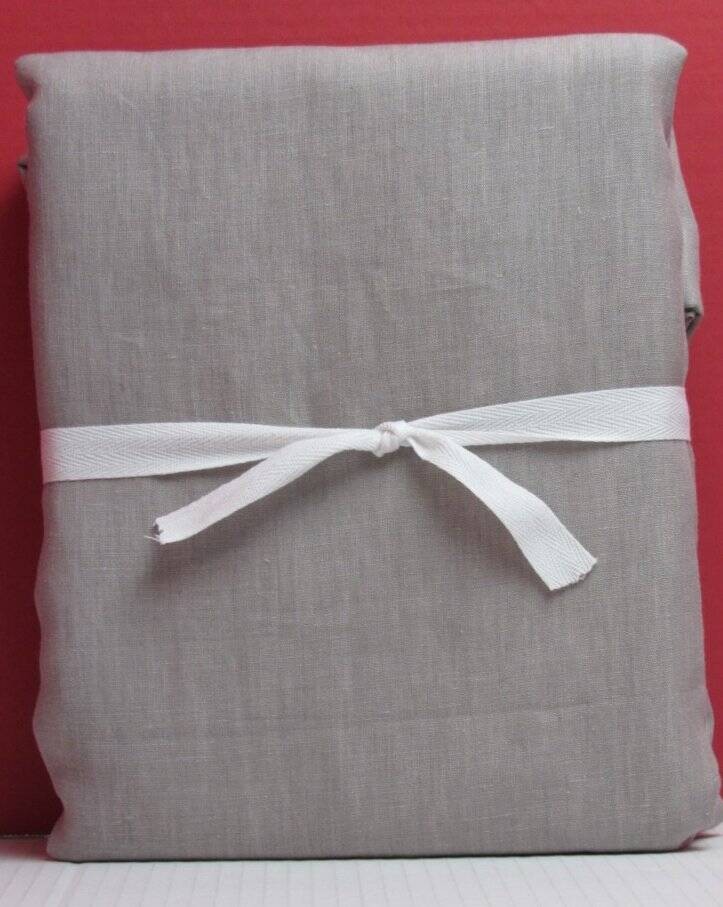 Pottery Barn Belgian Flax Linen Curtain Blackout 50″x 84″ 1 panel Warm Gray NWT