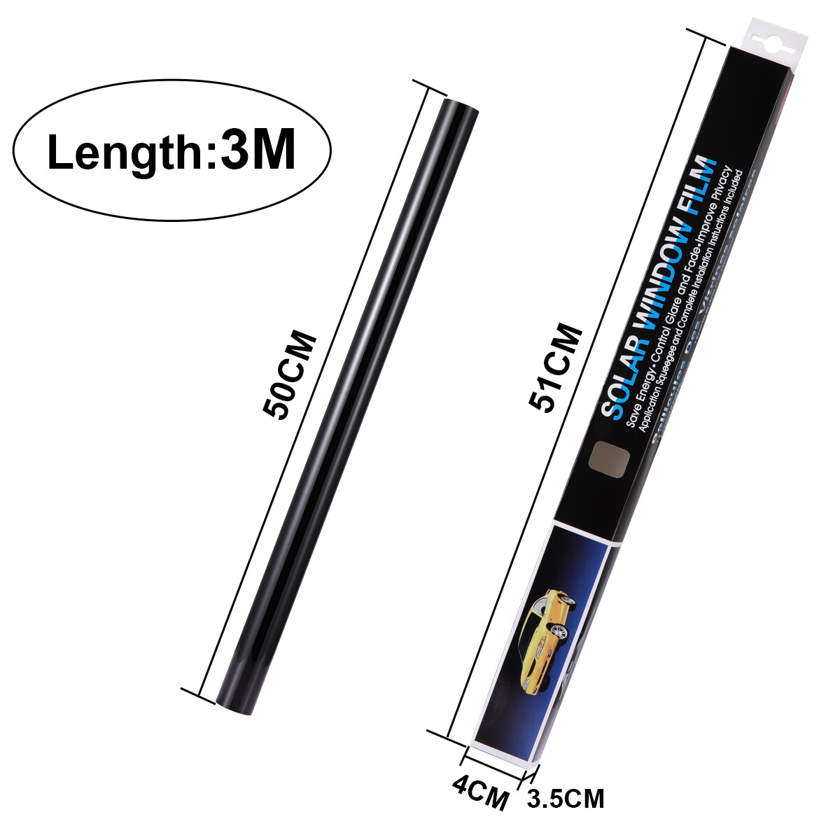 Ceramic Window Tint Roll for Home, Office, Car, Truck, Auto – Any Size & Shade