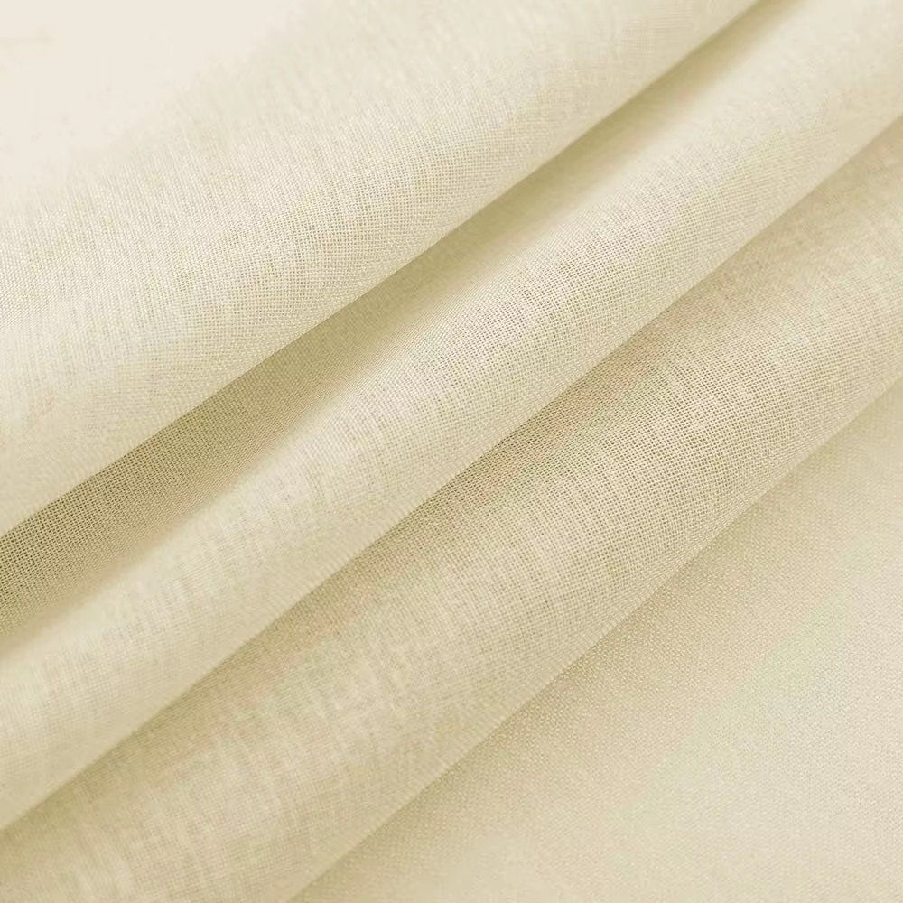 84 Inches Long Chiffon White Sheer Curtain Rod Pocket Soft Silky Texture Sheer W
