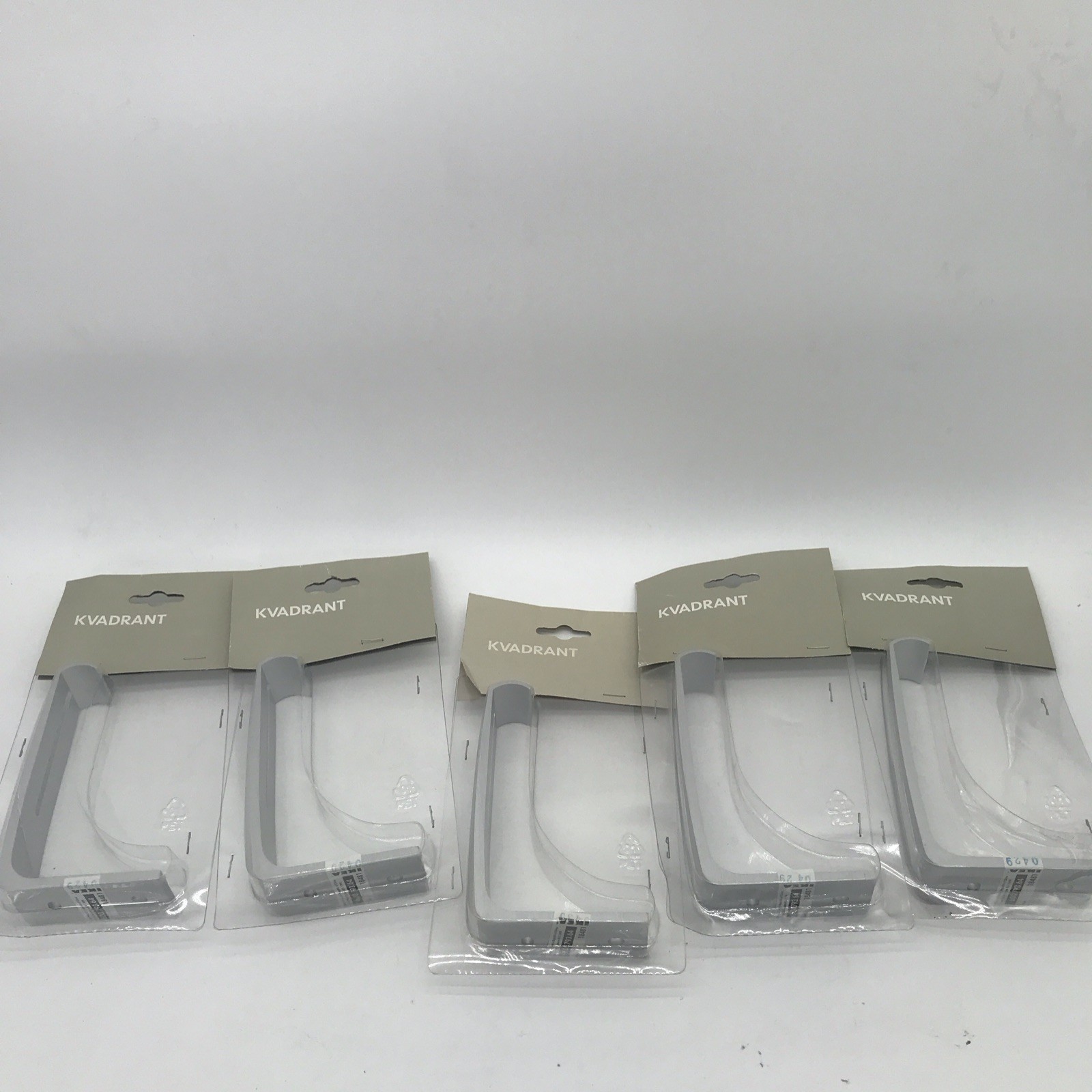 IKEA KVADRANT Brackets Gray 5-Pack for Curtain/Panel MPN 600.793.64