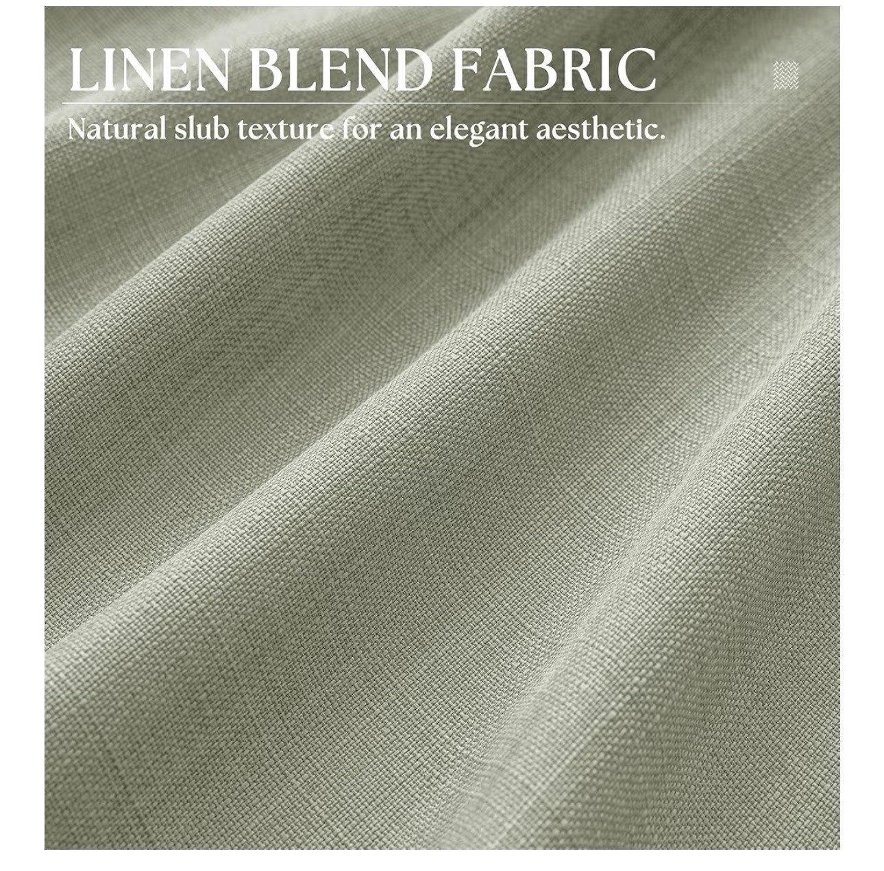 92 Inch Semi Sheer Curtains for Bedroom Bronze Grommet Flax Linen Privacy