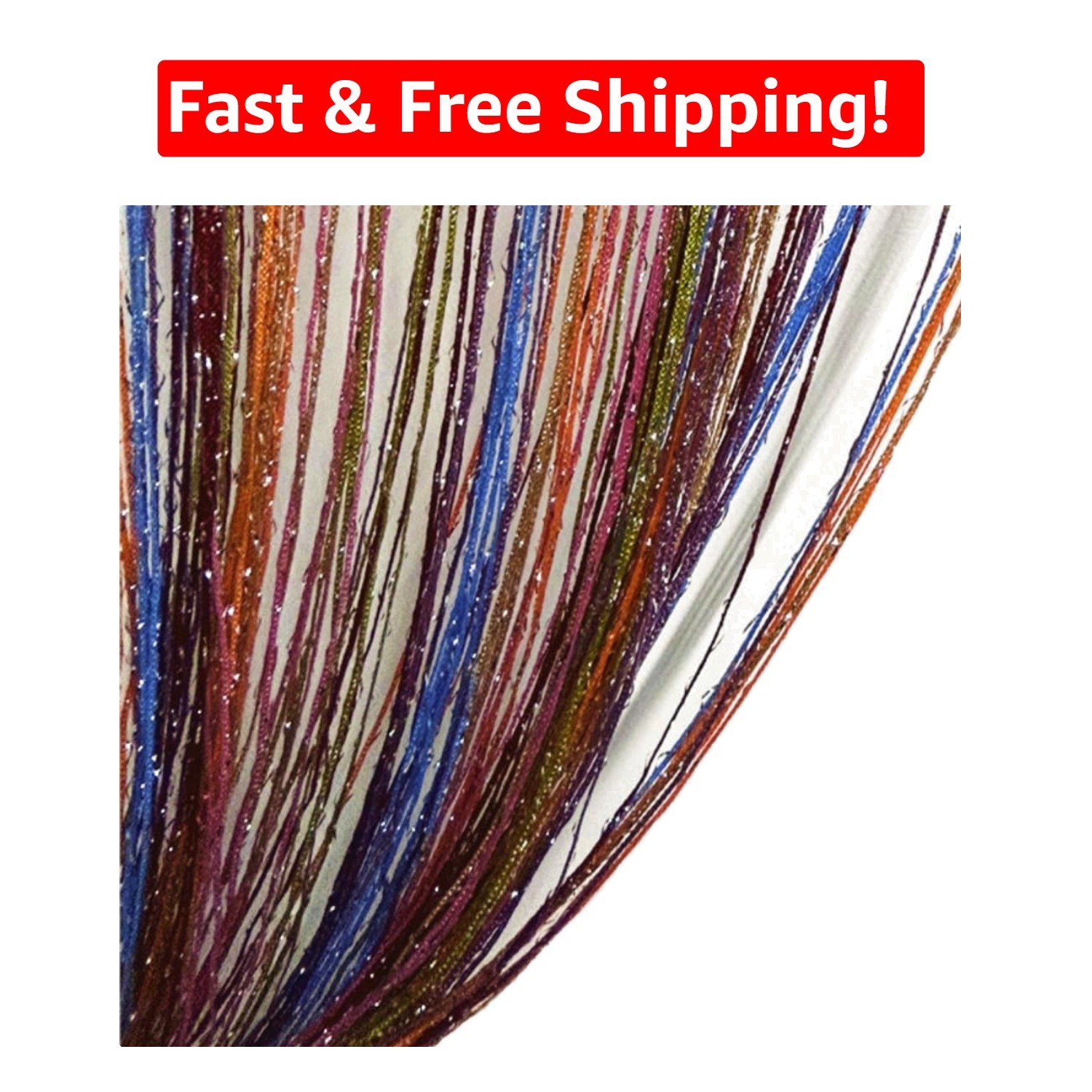 Elegant 100cm x 200cm Decorative String Curtain for Room Divider – Old Colorful