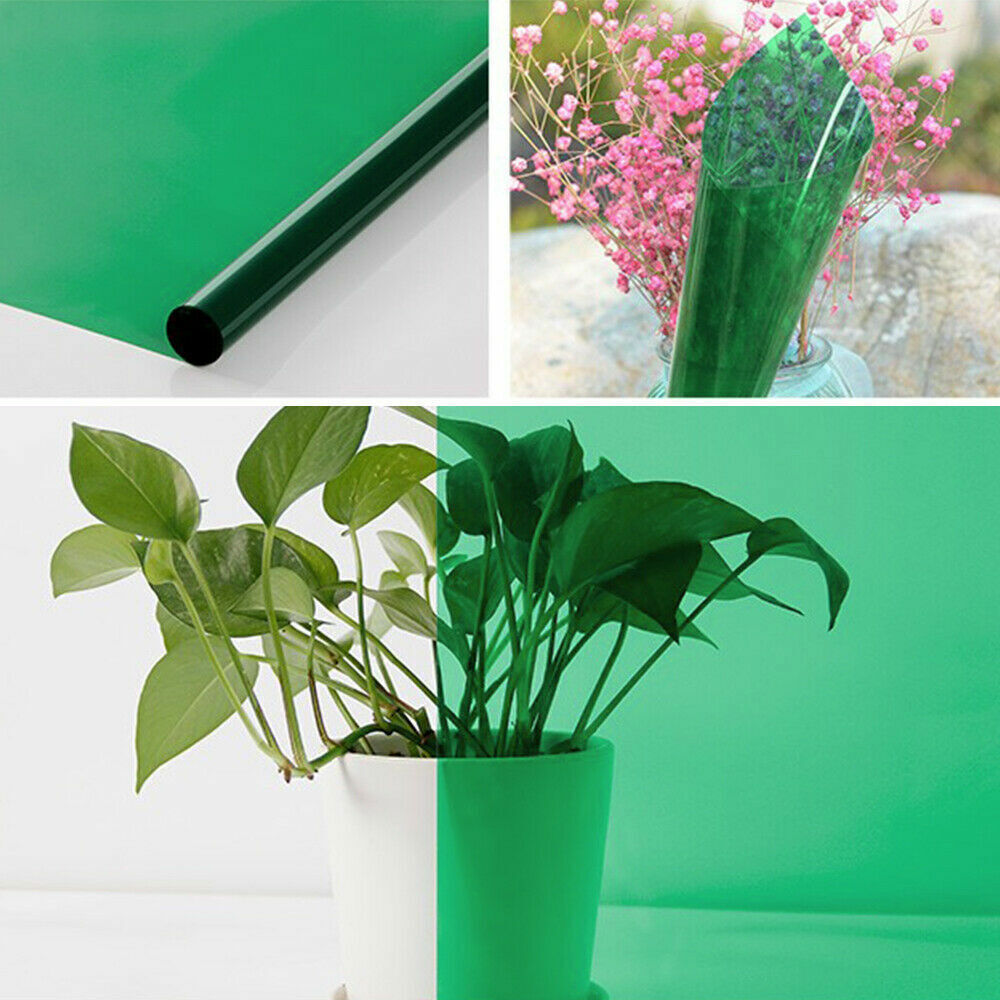 23.6″x78.7″ Transparent Colored Window Film Tint Sun Blocking Home Office Decor