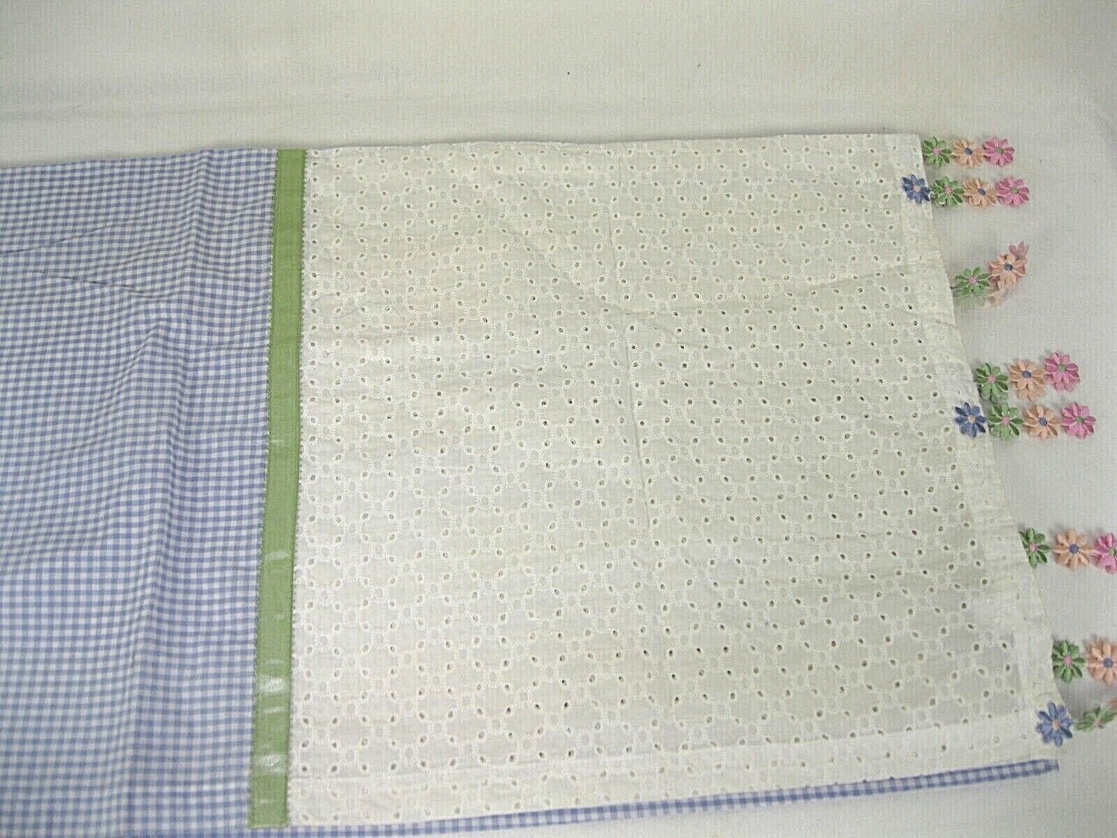 3=Purple /White Gingham embroidery tabs Panels 54″ x 82″