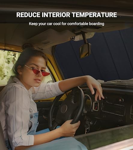 Windshield Sunshade for Mercedes-Benz S 2015-2020 S-Class Coupe Gray(Safeguard)