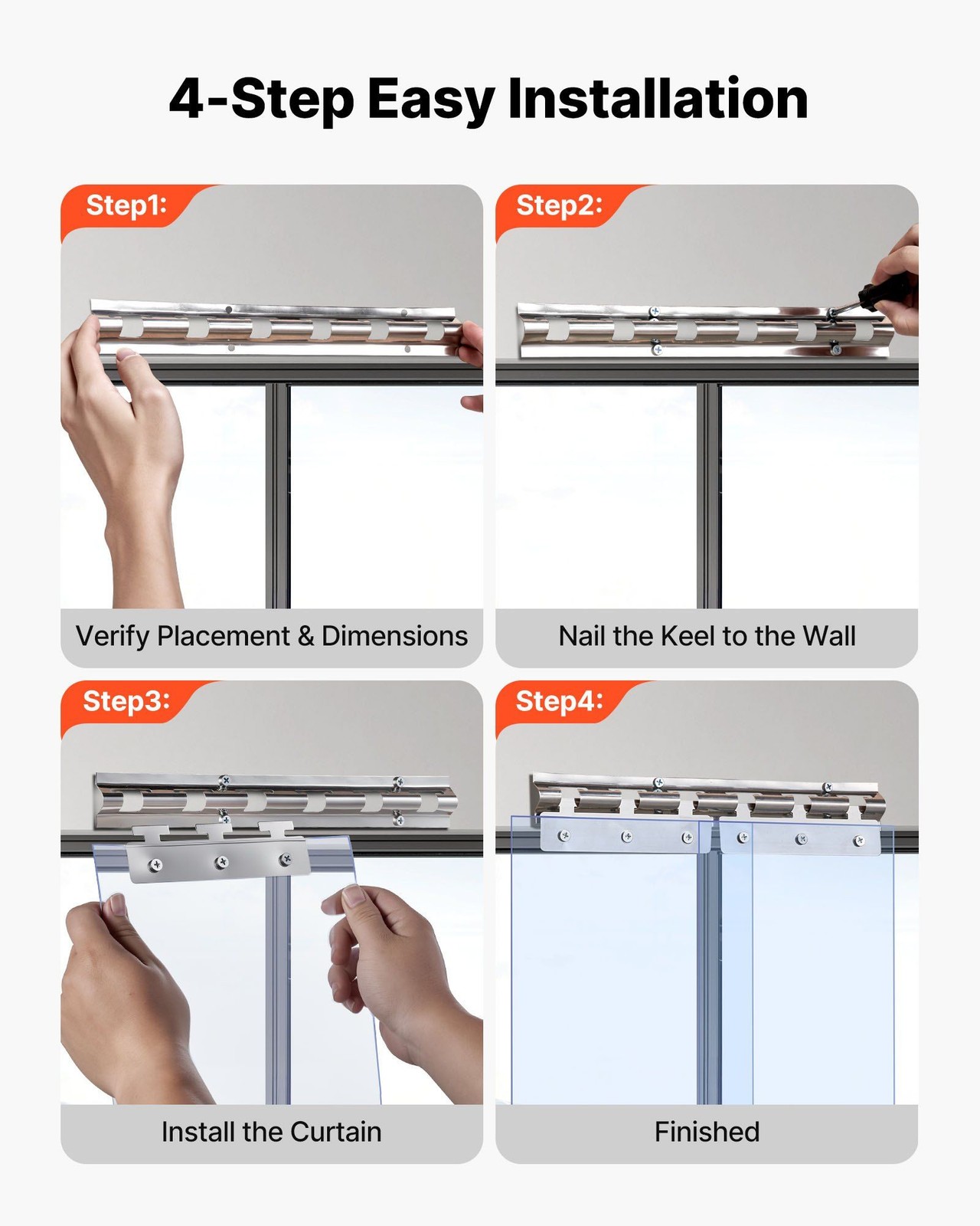 84x36x0.08in PVC strip curtain 6 pcs insulating for freezer cooler garage