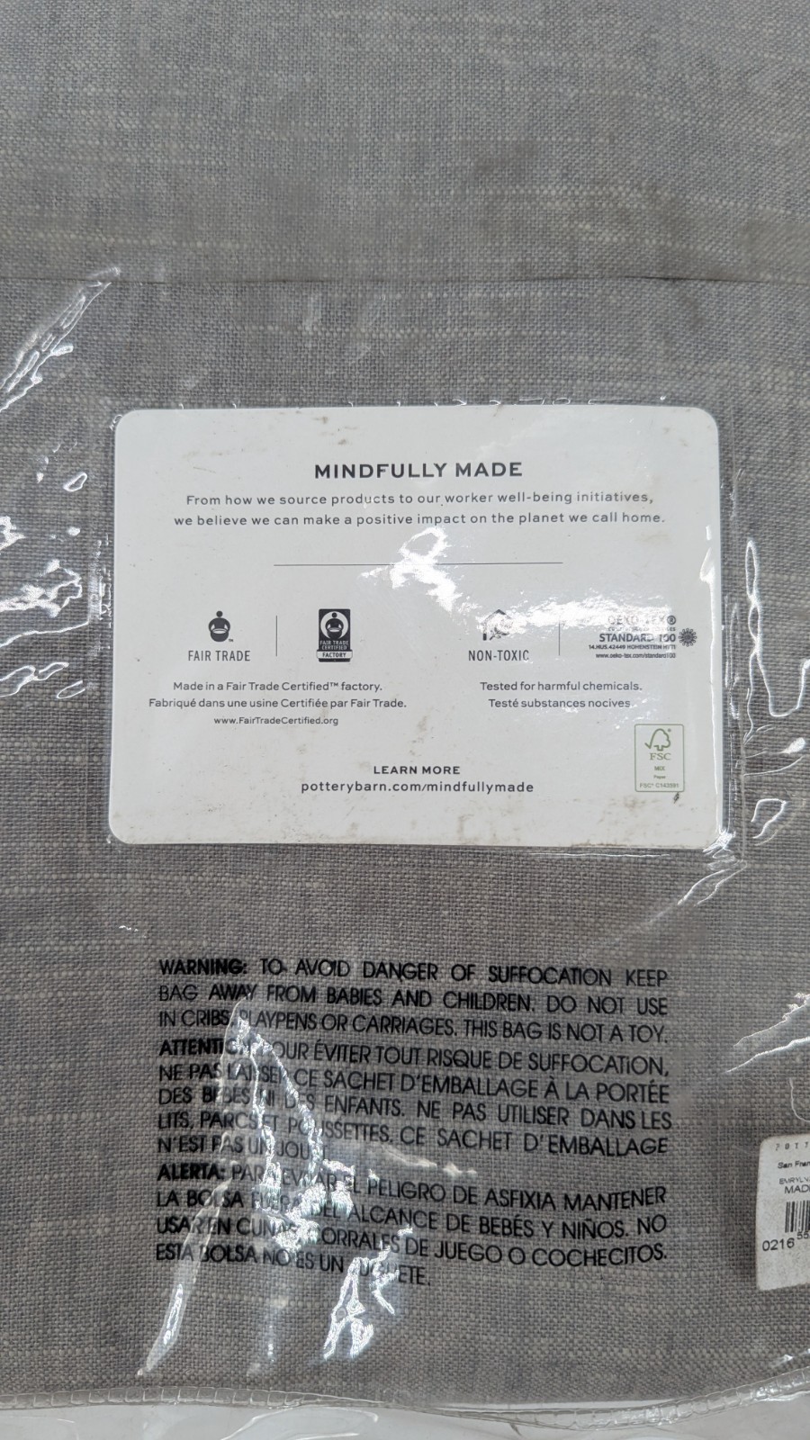 Pottery Barn Emery Linen Blackout Grommet Curtain Panels 50×84″ Gray SET of 2