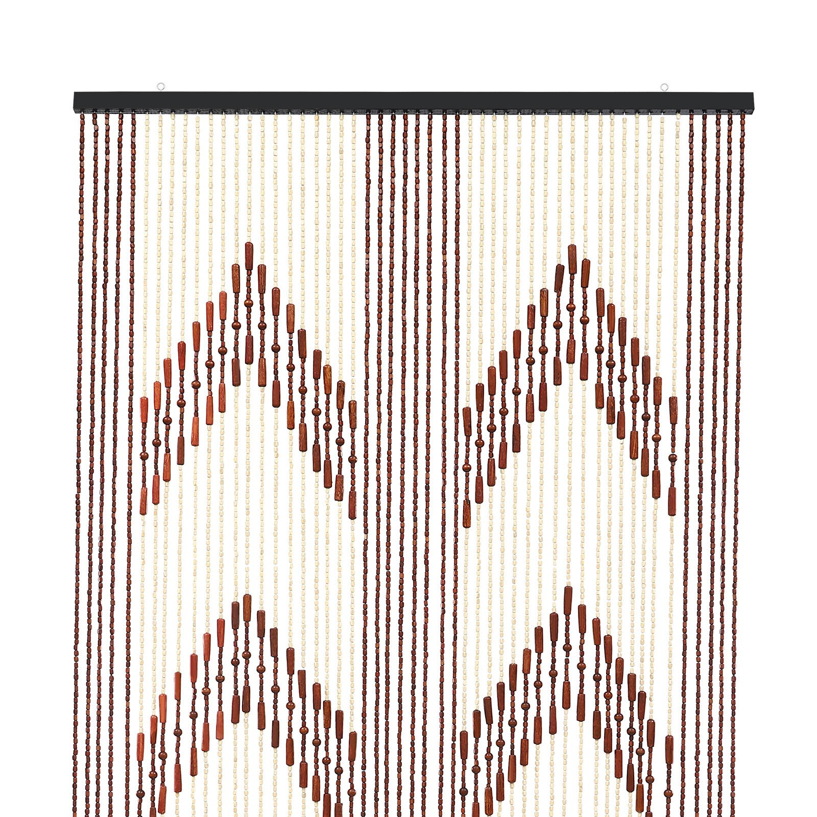 Vintage Bamboo Door Curtain 52 Strands Curtain Beads Room Divider 190*90cm