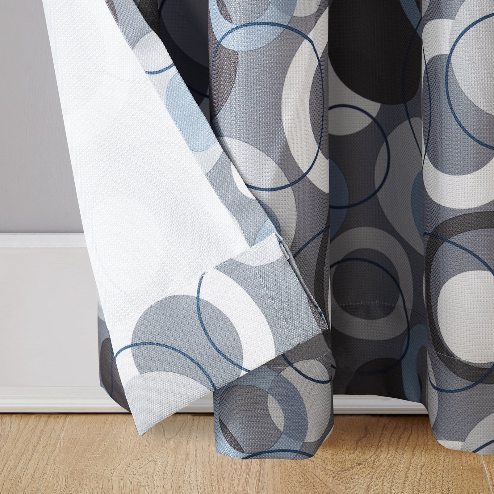 No. 918 Celestial Celestial Print Semi-Sheer Grommet Curtain Panel, 48″ x 84″…