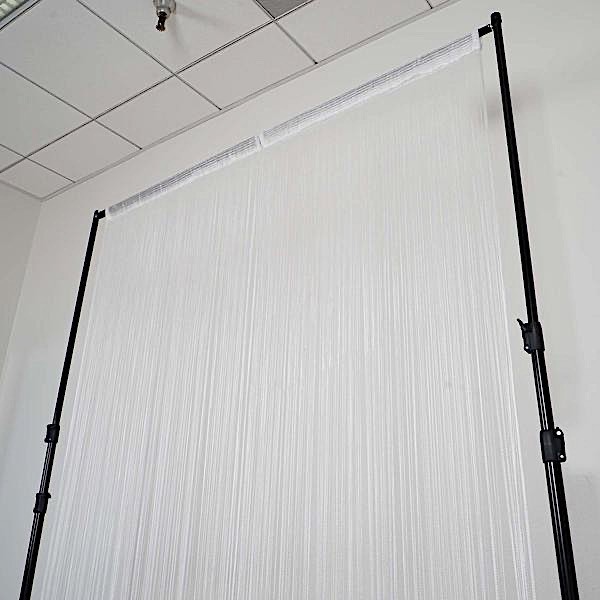 White 3×8 ft String Fringe CURTAIN Stage Party Wedding Home Window Door SALE