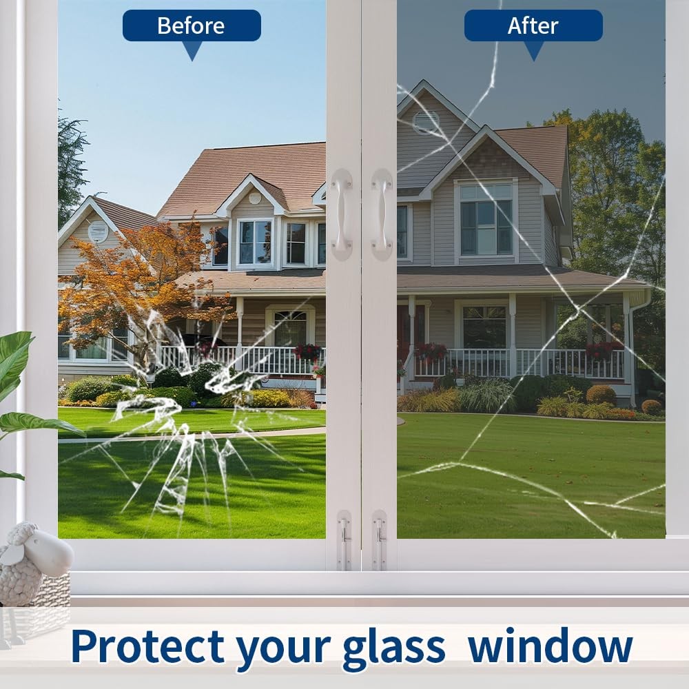 Way Privacy Window Film 35.4 x 78.7 Inches Silver Privacy Film for Glass Wind…