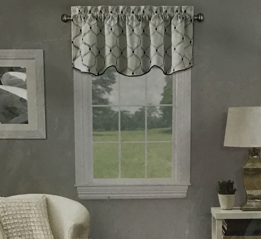 Coastal Life Top Treatment Stockport 1 Valance In Blue 52” X 17”