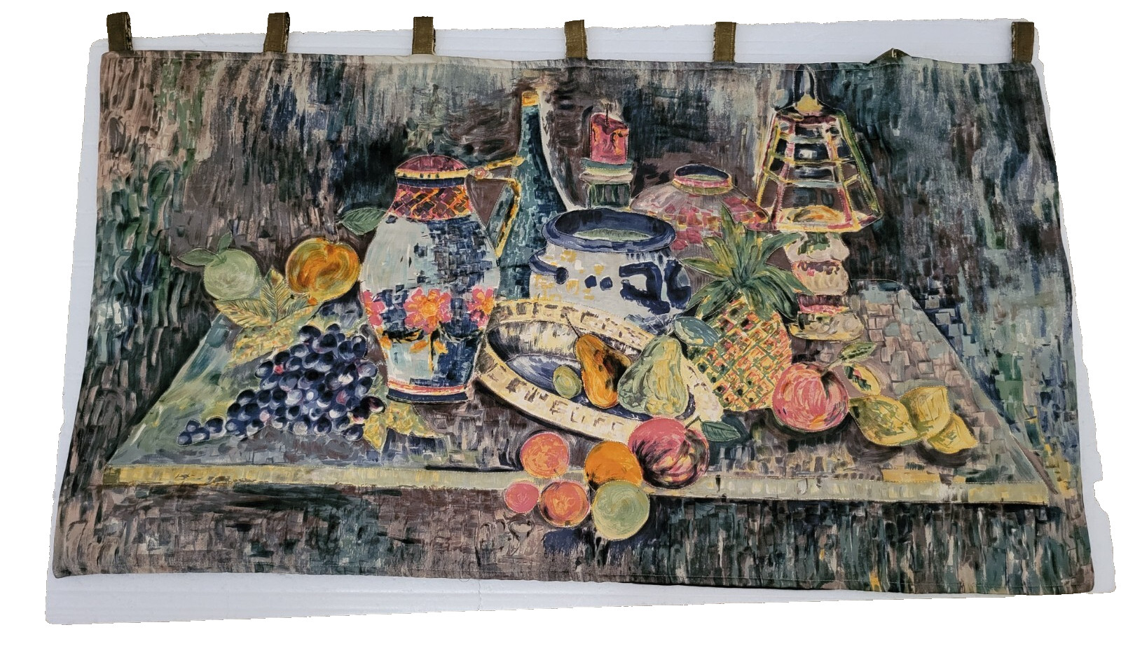 Kitchen Window Topper Valence Vineyard Fruits Wine Tuscany Home Decor 45″x25″