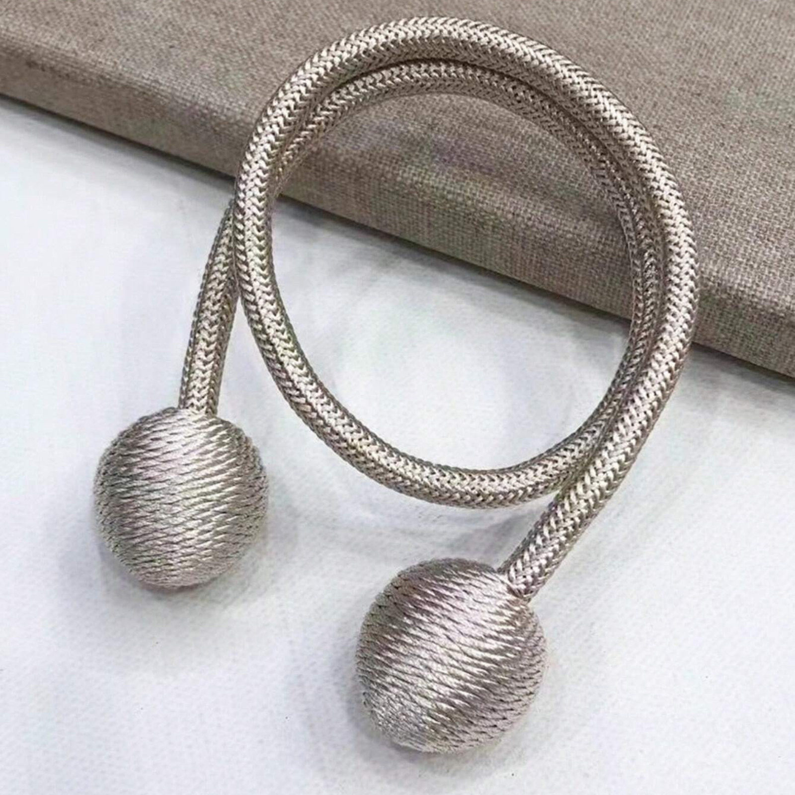 Twist Balls Curtain Tiebacks 2pcs Curtain Holder Clips Tie Bands Window Decor
