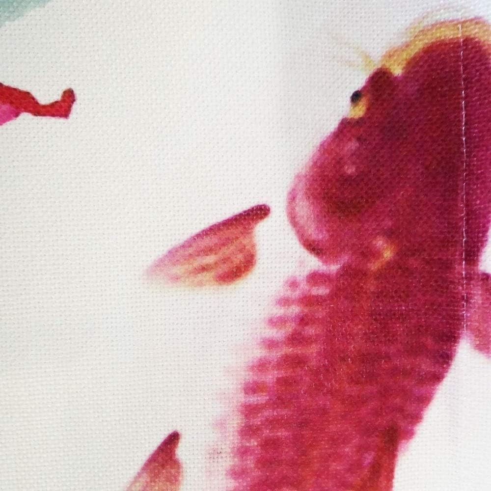 Chinese Ink Painting Koi Fish & Lotus Doorway Curtain – Japanese Noren