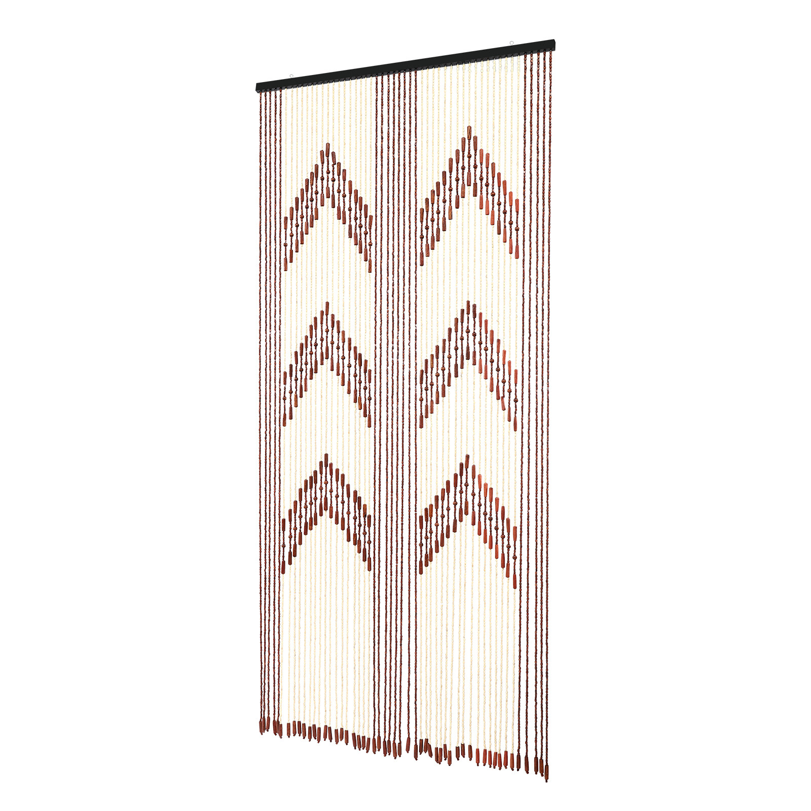 Vintage Bamboo Door Curtain 52 Strands Curtain Beads Room Divider 190*90cm