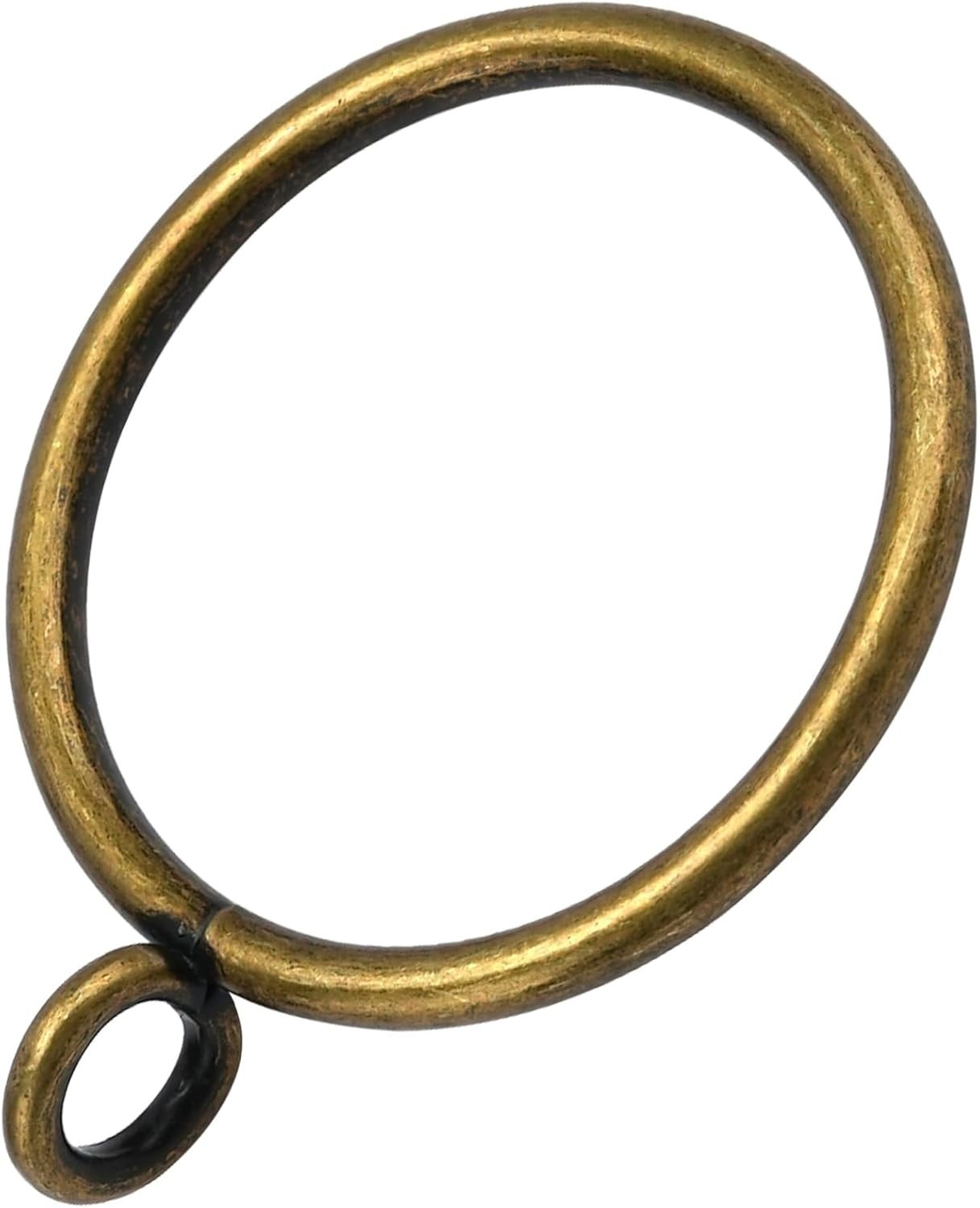 44 Pack Curtain Rings with Eyelets, Metal Drapery Rings for Pinch Pleat Curta…