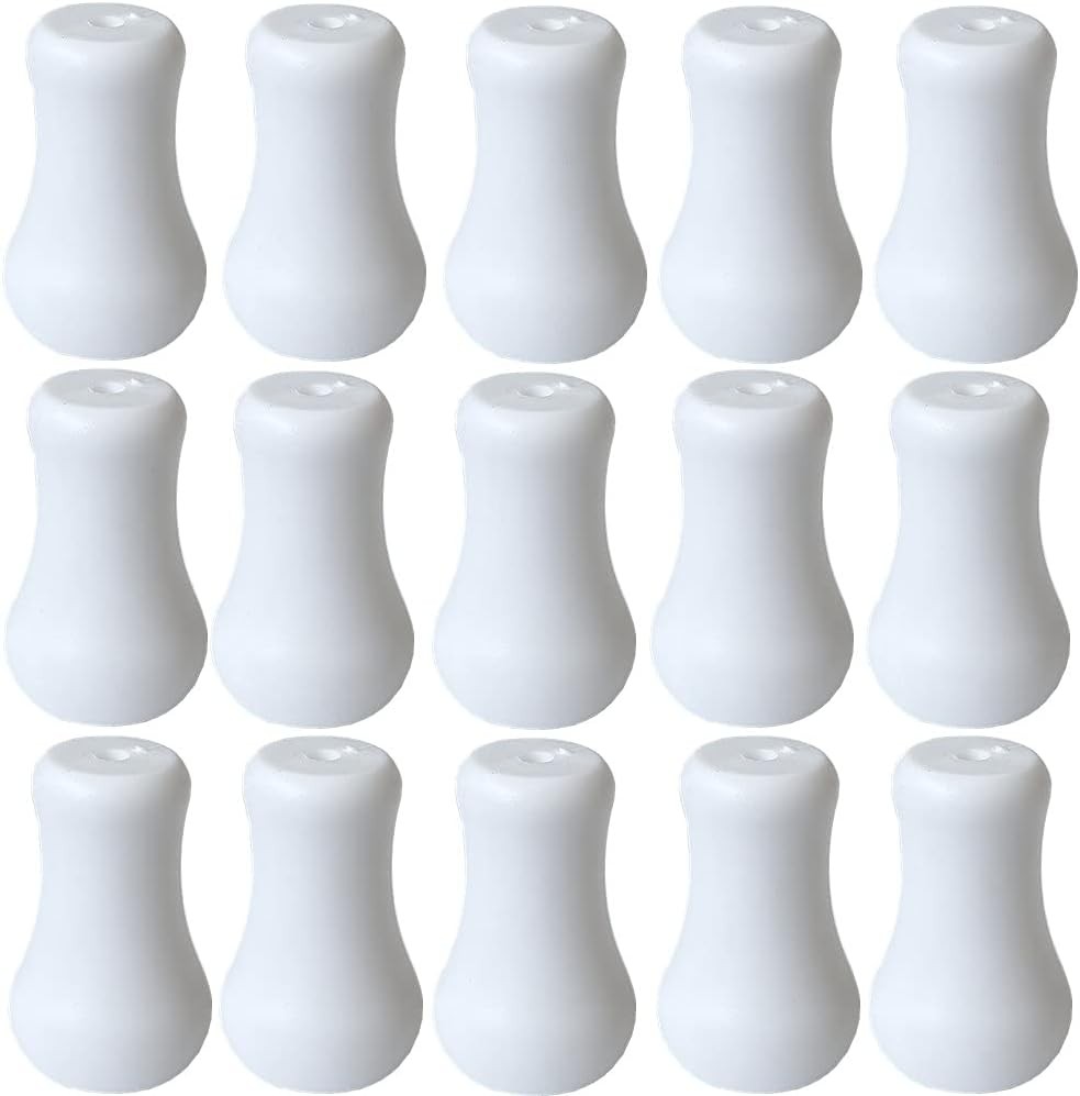 20pcs White Plastic Cord Tassel Window Blind Cord Knobs Drops Pull End