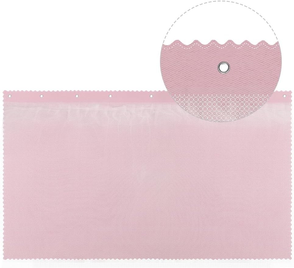 Dorm Bed Curtains Blackout Pink Bunk Bed Privacy Canopy for Student Rooms
