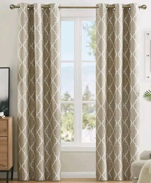 Two (2) WEXLEY HOME ~ Curtain Panels ~ Blackout ~ Grommet Top ~ 36″ x 84″