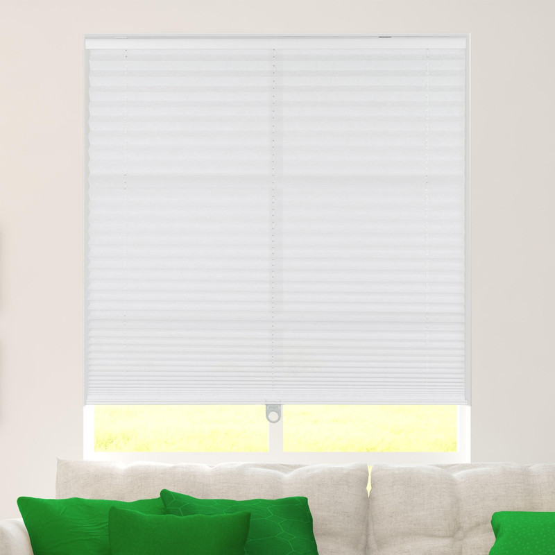 Calyx Interiors Pleated Fabric Window Shade Light Filtering Cordless 46.5 W X