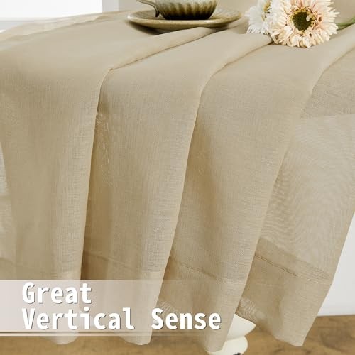 Short Sheer Door Curtains Closet Linen Textured Curtains Sheer Doorway Light