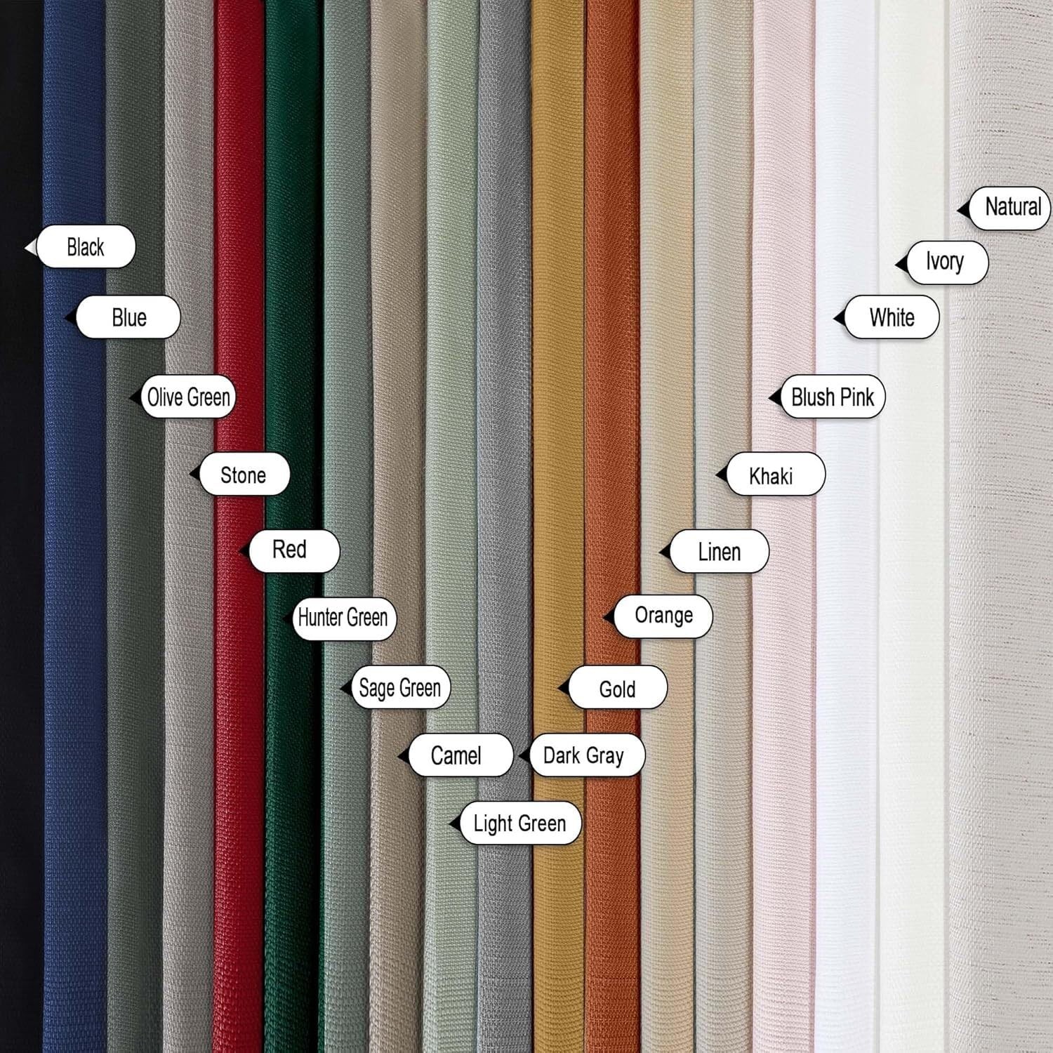 Lecloud Bessie Sage Green Curtains 96″ Long – 2 Panels, Light Filtering Cozy
