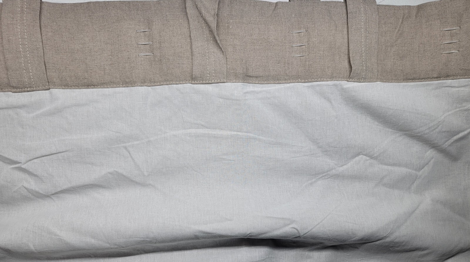 Pottery Barn Belgian Flax Linen Cotton Lined Curtain 100×84 Dark Flax OB READ