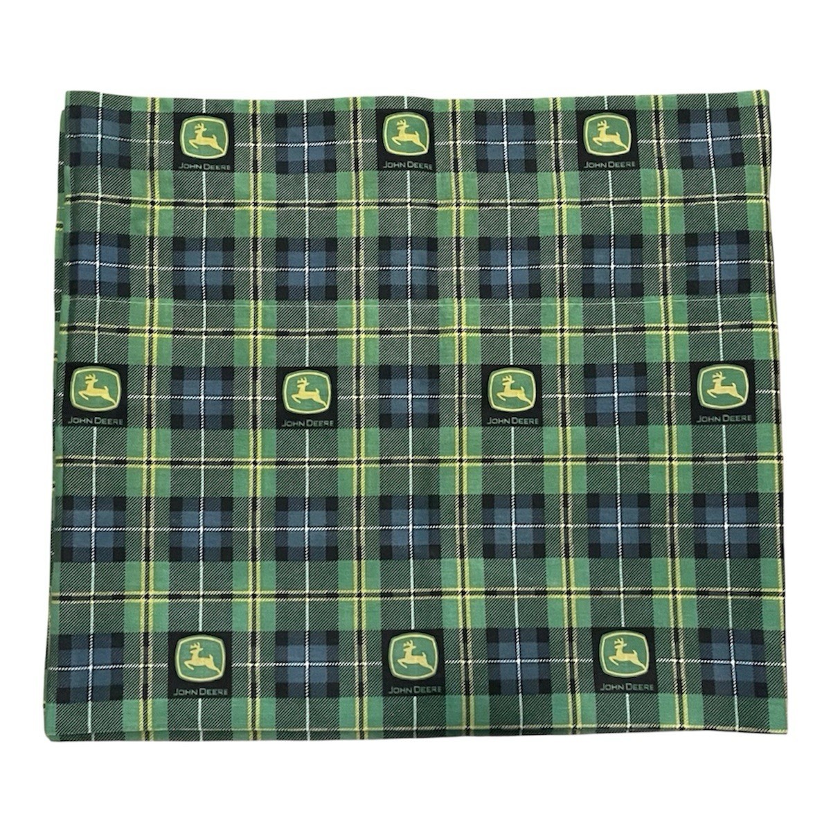 Vintage 90’s Springs Valance Plaid John Deere 82″ x 18″ Rustic Country Farmhouse