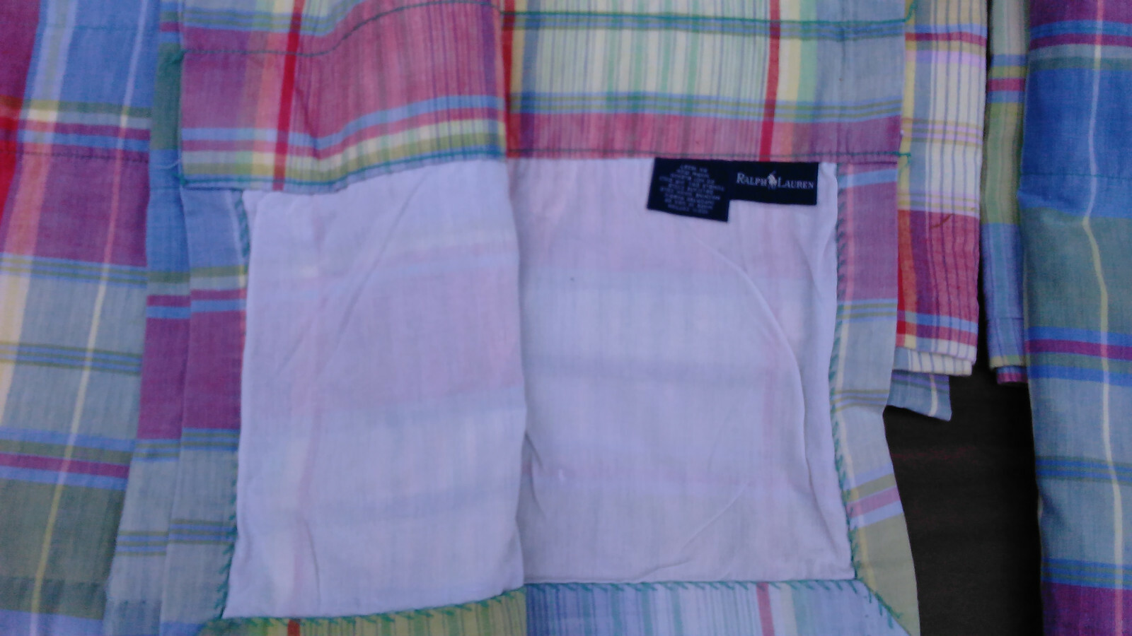 Vintage Spinnaker Madras Plaid-Ralph Lauren-Lined Valances 6 available-Boys Room