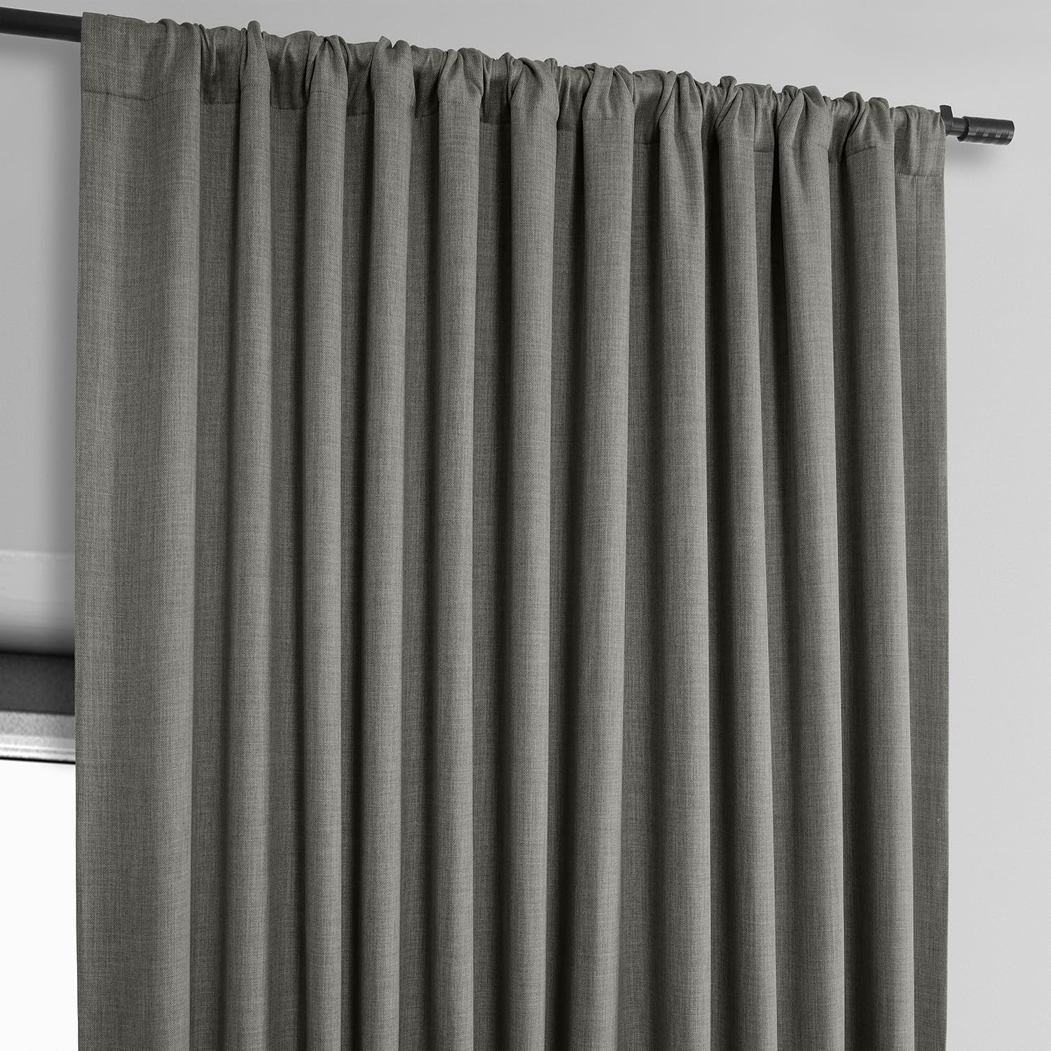Faux Linen Blackout Curtains, 305.8cm Long, Extra Wide, Luxury Linen…