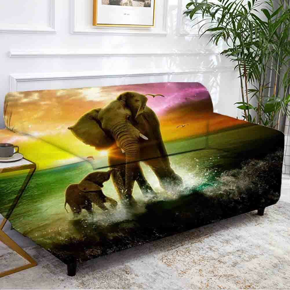 Elegant Grassland Line 3D Curtain Blockout Photo Printing Curtains Drape Fabric