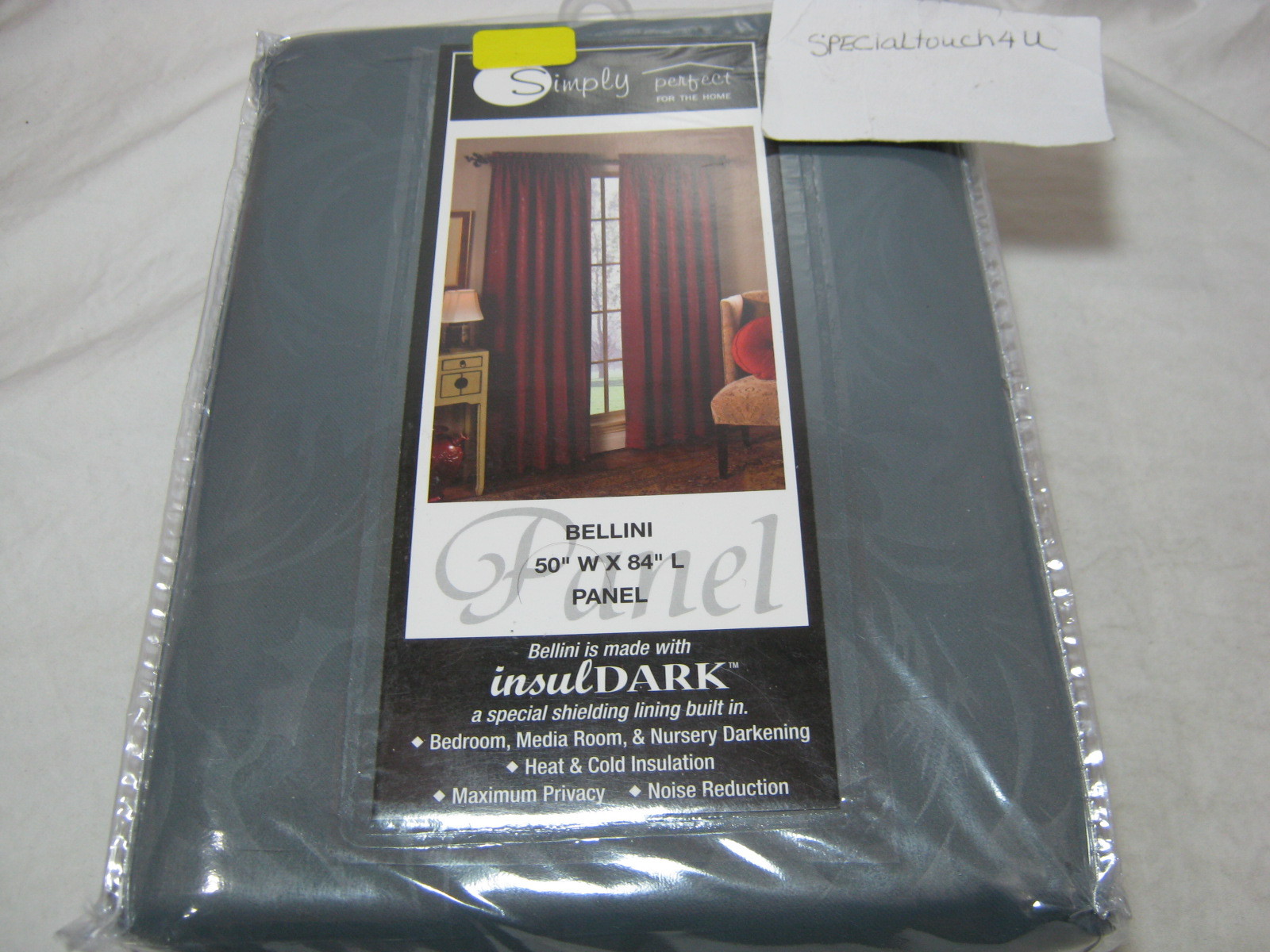 New Beacon Looms Simply Perfect Bellini Insuldark Window Panels 2(50×84) Blue