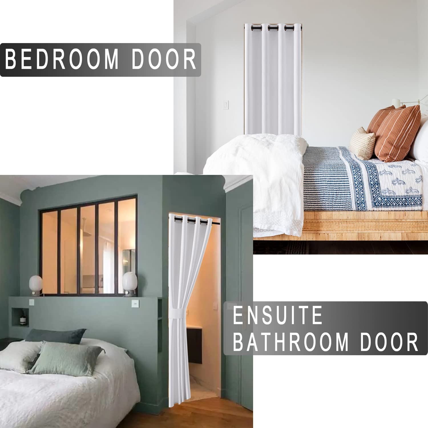 Closet Doors Sliding Panel,Curtain for Faux Accordion Doors 48 x 80,Puertas p…