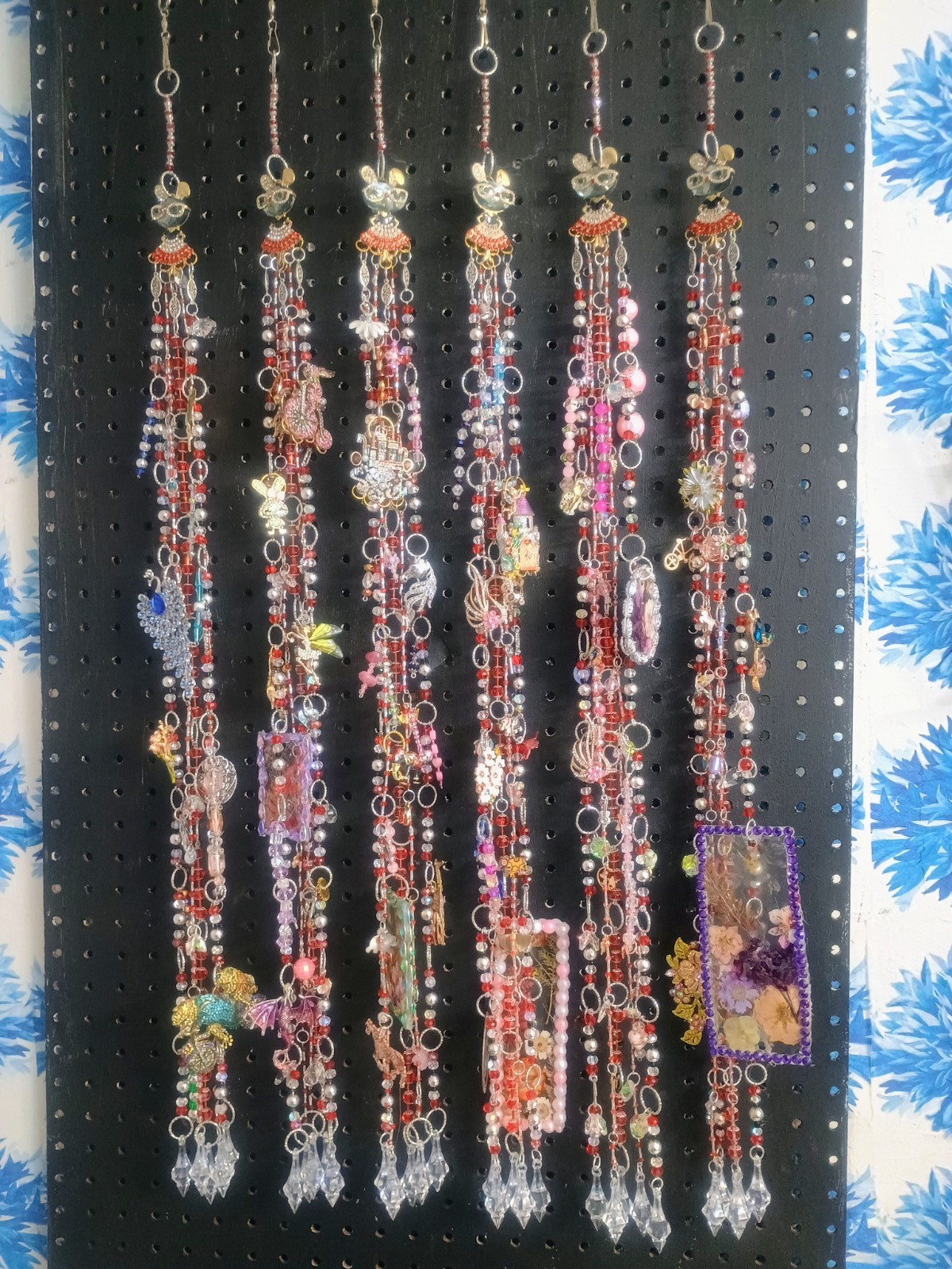 Crystal Curtains, Kool Kat, Loaded With Charms, Set Of 6