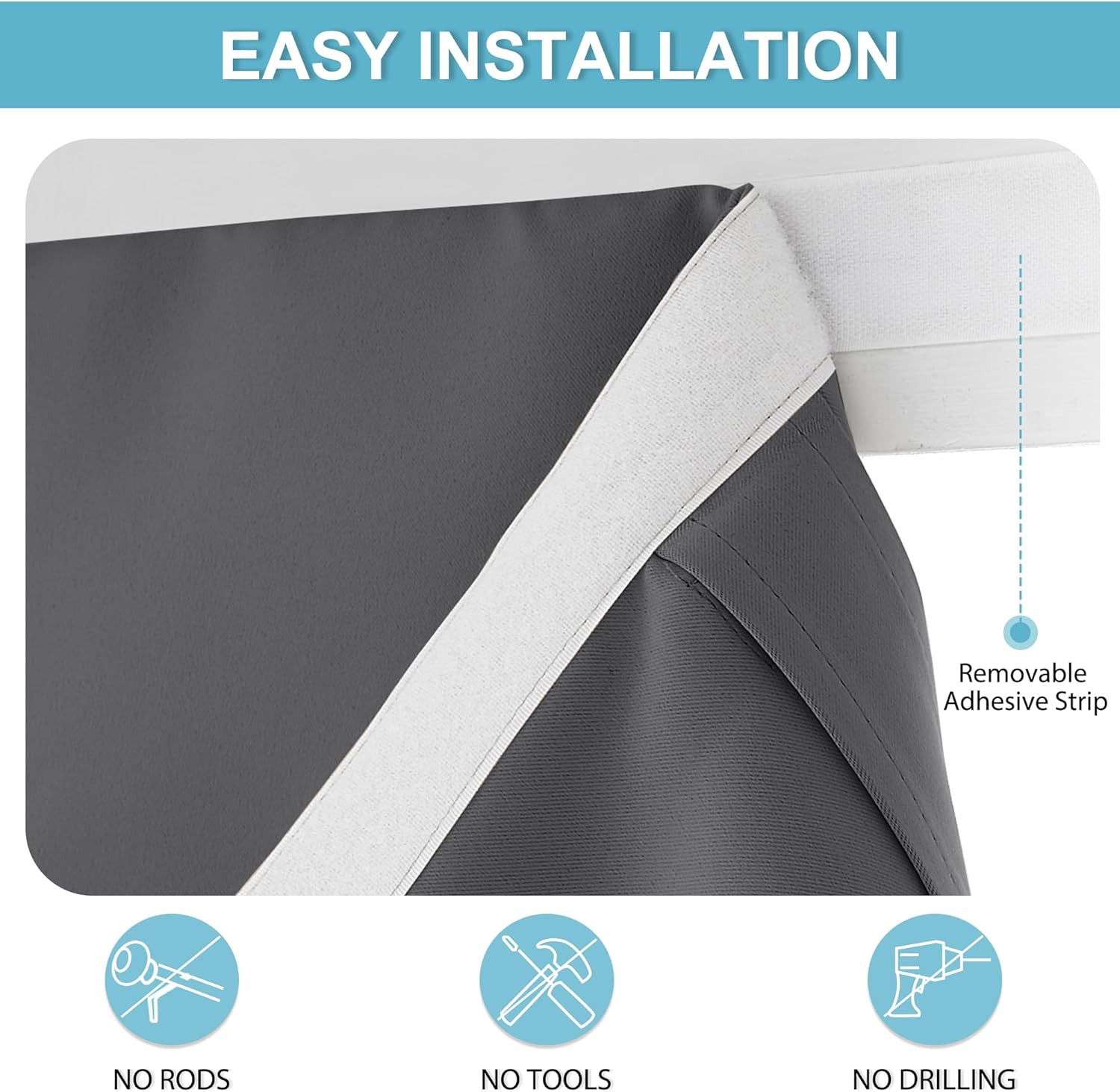 Blackout French Door Curtain – Privacy Thermal Insulated Window Shades for Patio