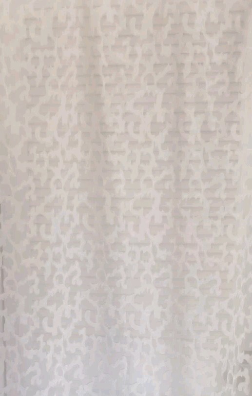 Set 2 Sheer Window SCARF Panels Swag Canopy Ivory Burnout Voile X-Long 43×220″