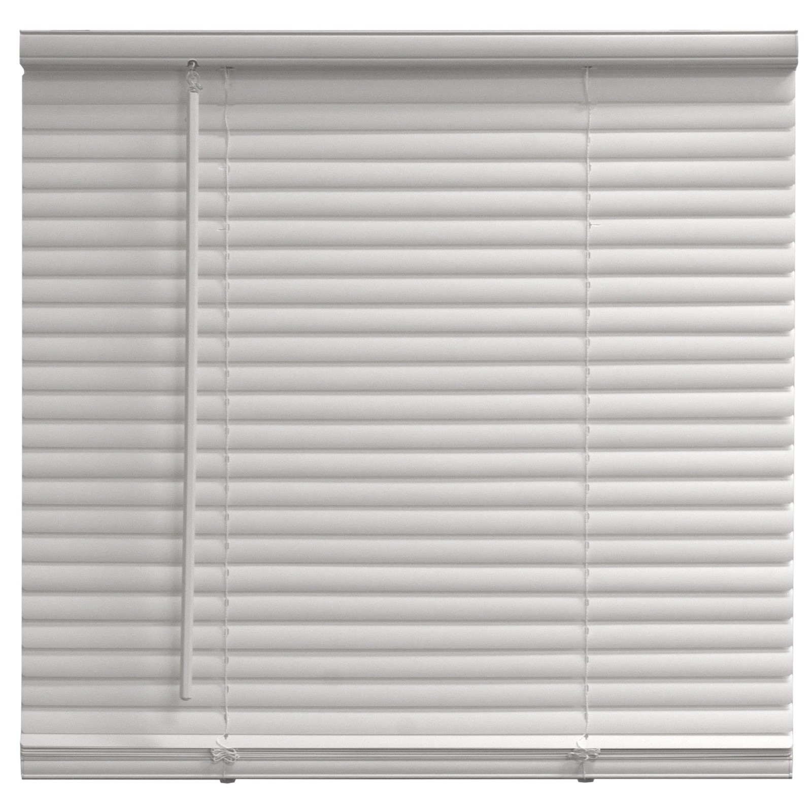 Mainstays 1″ Cordless Vinyl Light Filtering Blinds, 1-Piece, White,47″ W x 64″ L