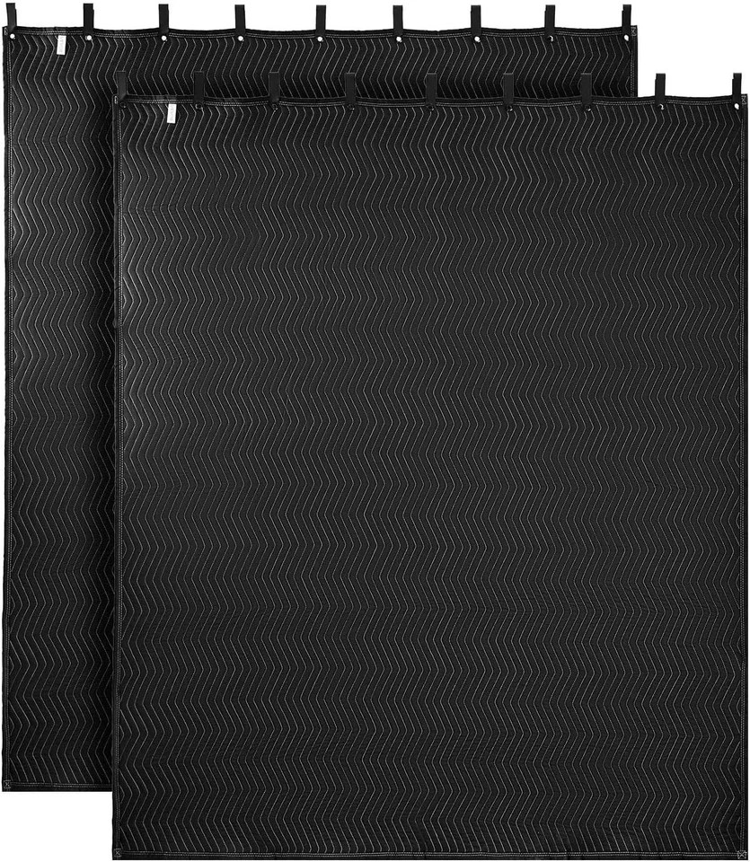 2 Pcs Sound Dampening Blankets, Soundproof Curtains with 96 x 80 in, Soundpro…