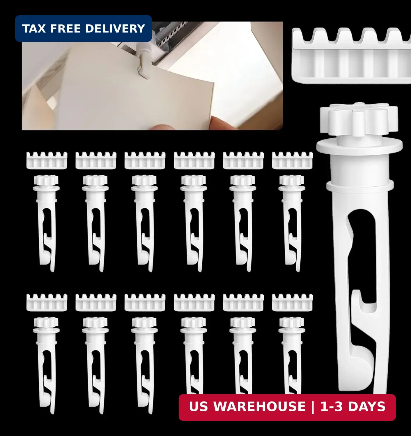Vertical Blinds Clips, POM Plastic Vertical Blinds Replacement Parts, Vertical B