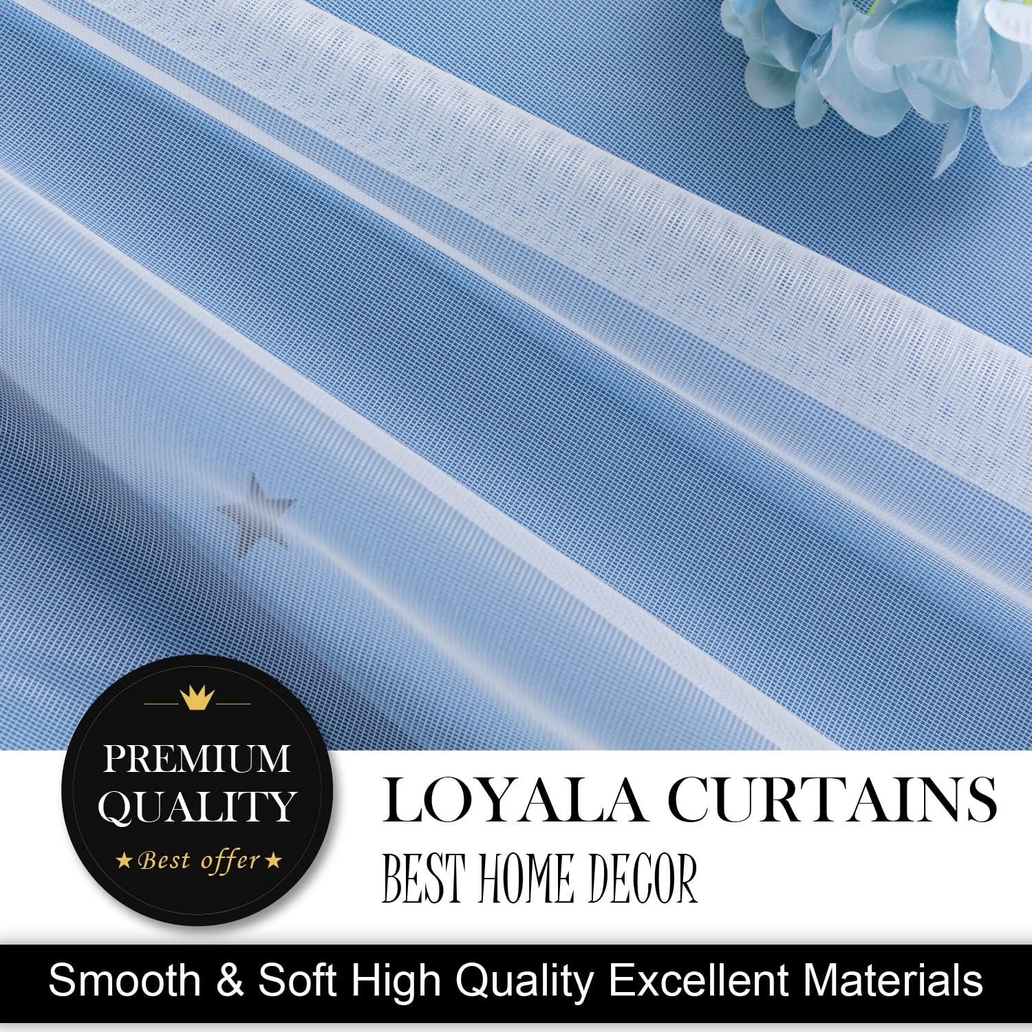 Stars Curtains Double Layer Curtains Blackout Curtains For Bedroom Kids Curtains