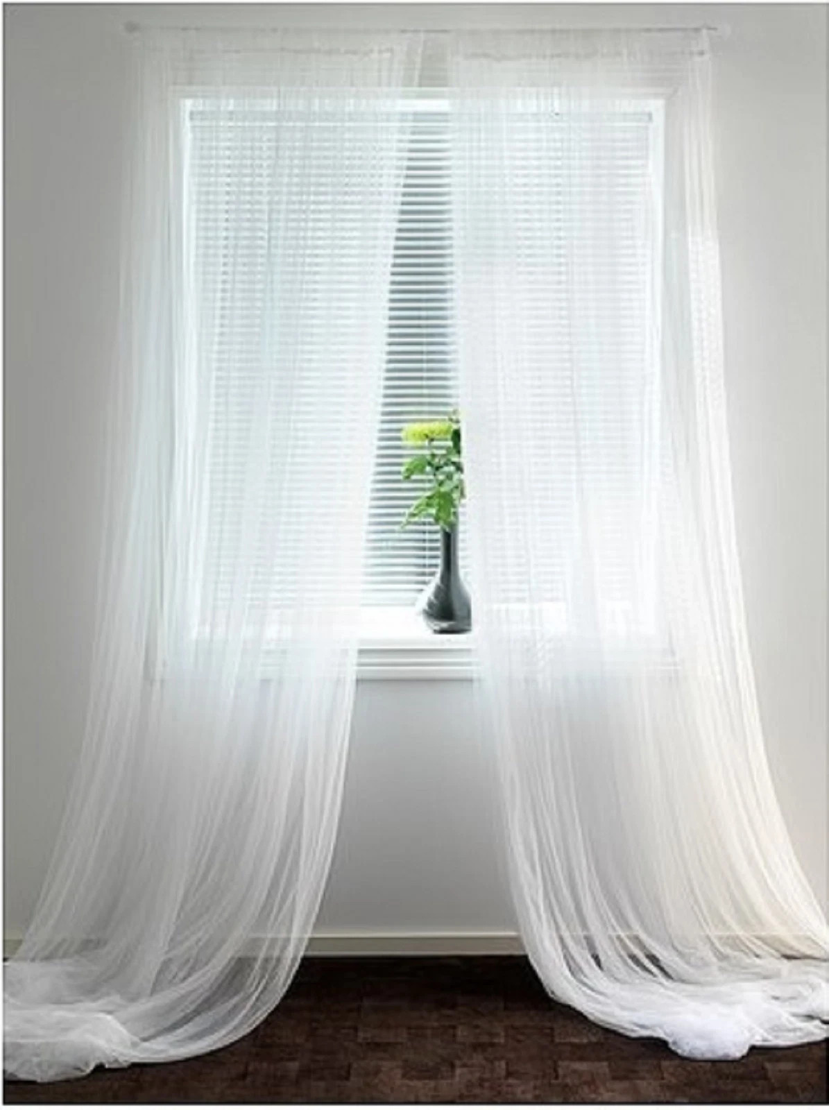 NWT IKEA LILL CURTAINS 110″ X 98″ WHITE NET SHEER 2-PANELS 901.119.80 MACH WASH
