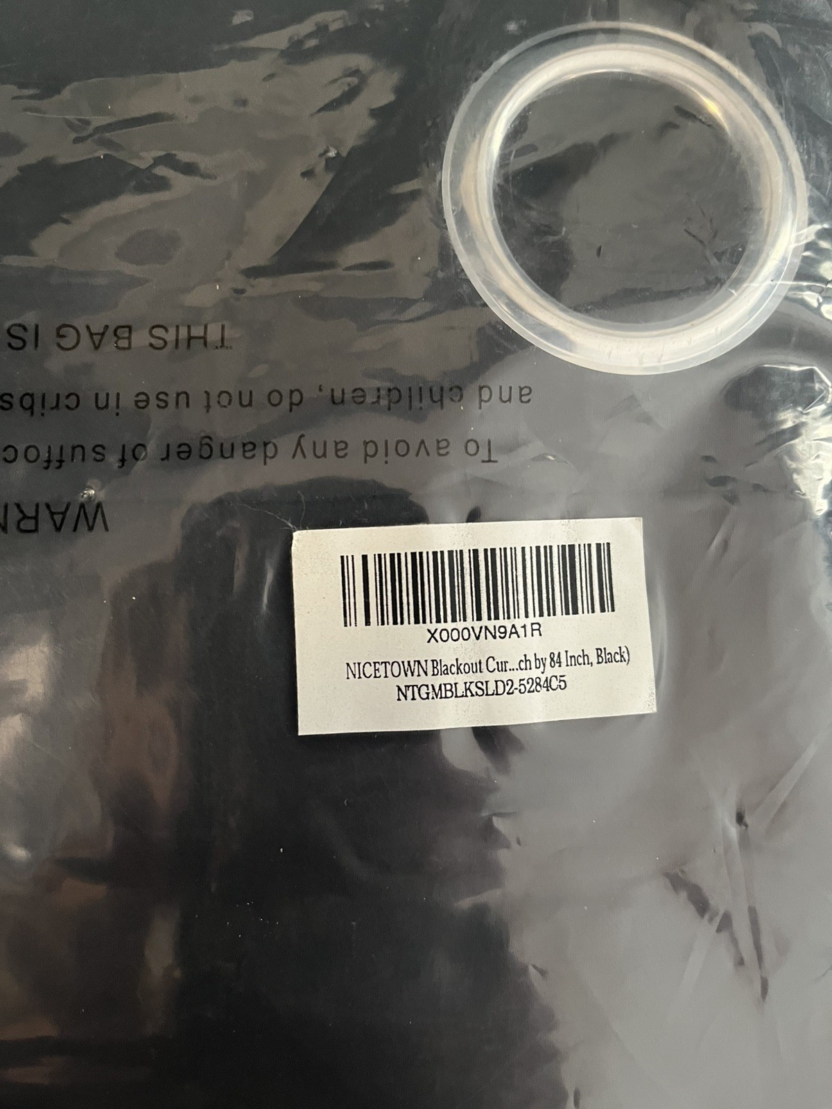 Nicetown Blackout Curtains 52”x84” Two Black New in Package