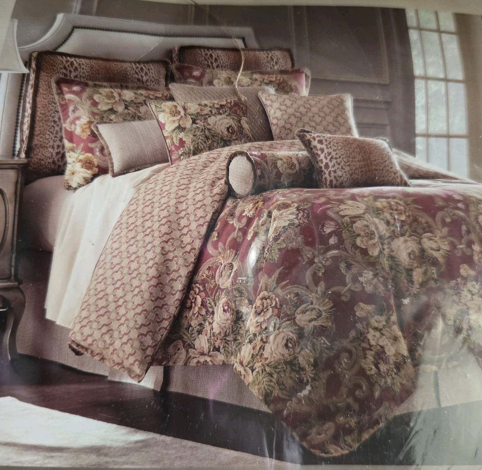 Rose Tree Durham Collection Two Lined Pole Top Window Panels Drapes 86″NEW