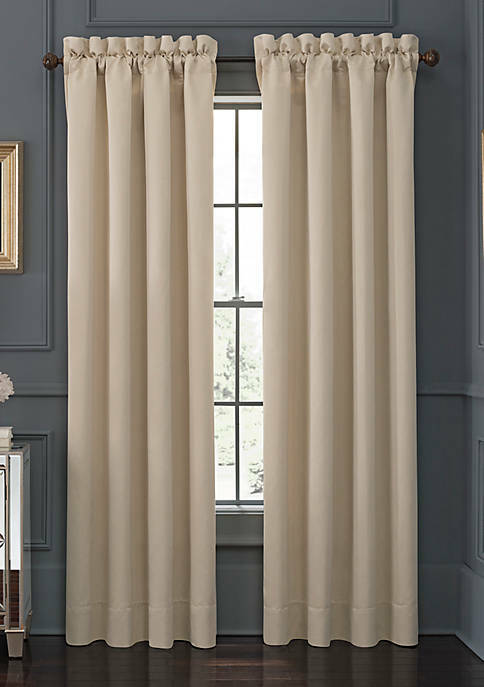 WATERFORD ABRIELLE WINDOW DRESSING 4pc DRAPES CHAMPAGNE NIP $215