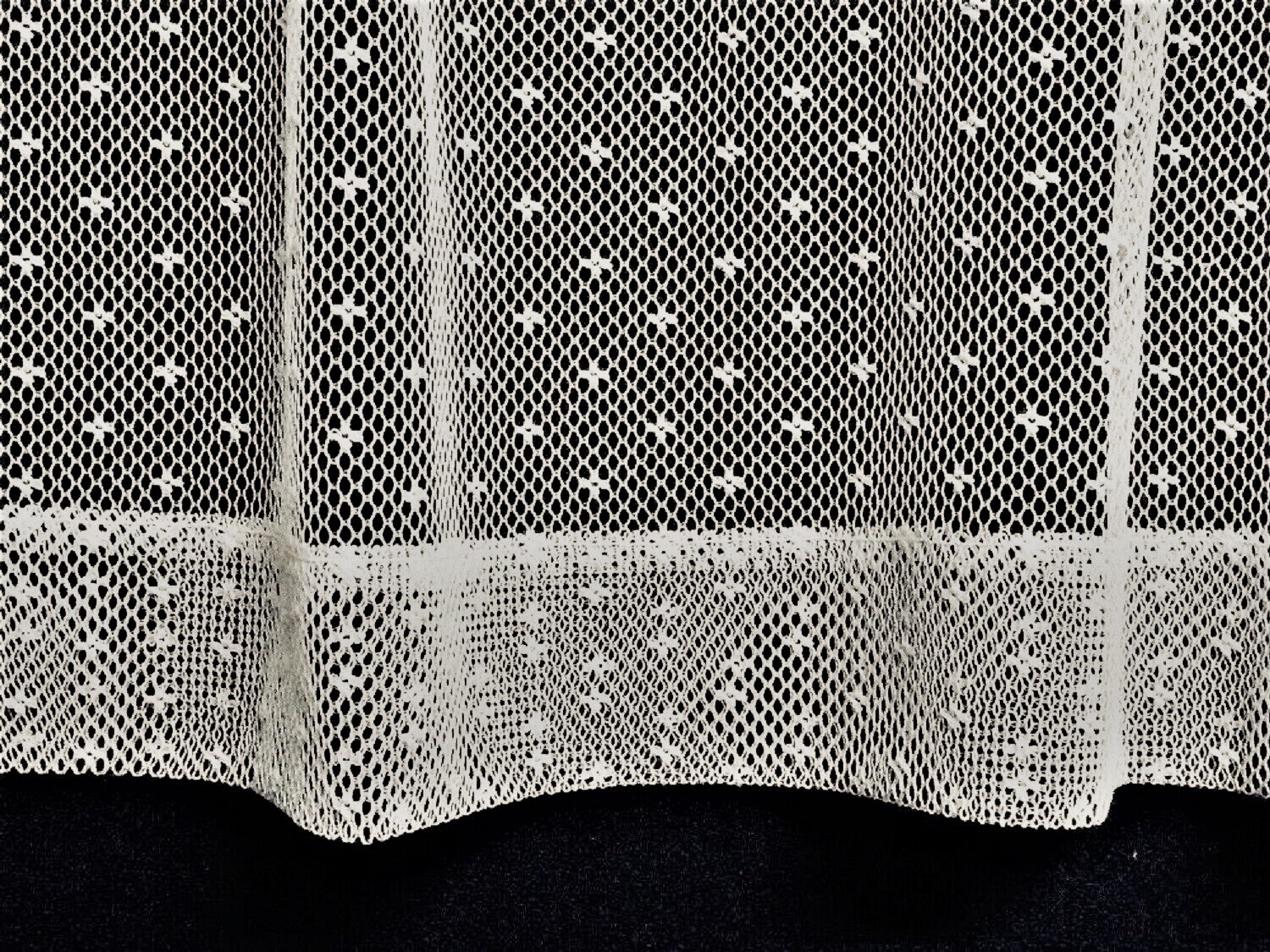Heritage Lace Ivory Point D’esprit Lace Window 15″ Valance or 82″ Panels