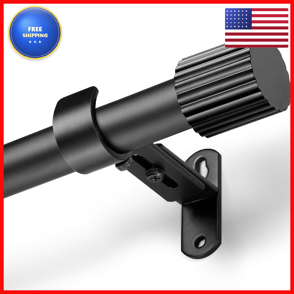 Amzseven Curtain Rods For Windows 16 To 92 Inch Max Adjustable Length Of 104 In