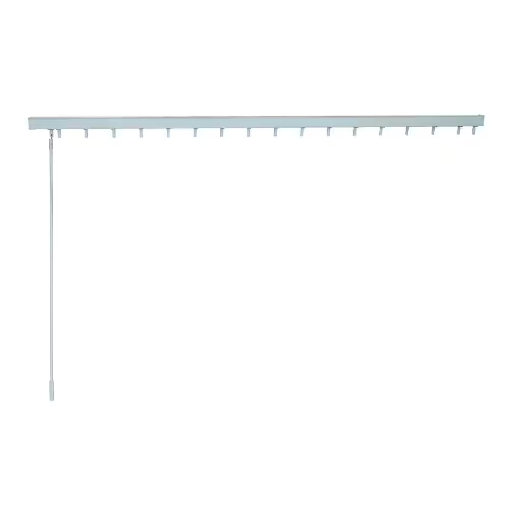 White Vertical Blinds Head Rail for Sliding Doors or Windows – 78 In. W