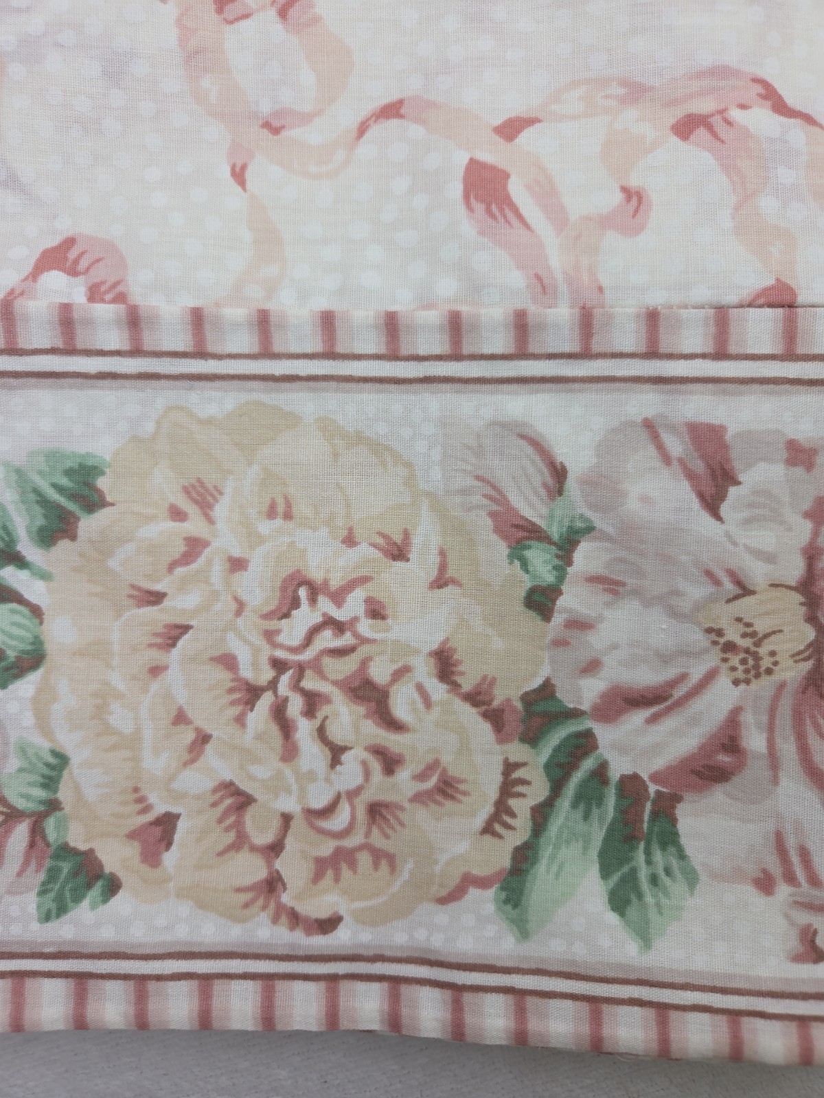 Vintage 80 90s Cottagecore Grandmillennial Floral Valances Dots Romantic Set